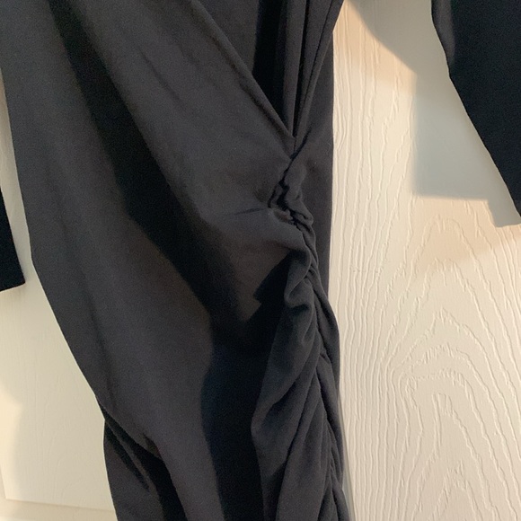 Michael Stars Black stretch dress 3/4 sleeve - Picture 5 of 7